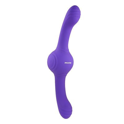 Evolved Our Gyro Vibe Rechargeable Dual Ended Gyrating Silicone Vibrator Purple - SexToy.com