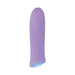 Compact purple rechargeable bullet vibrator with smooth silicone body and single-button control.
