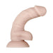Poseable 6-inch realistic silicone dildo with suction cup base in a natural skin tone.