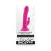 Pink silicone vibrating rabbit with suction cup base, dual motors, and bunny ear stimulator in product packaging.