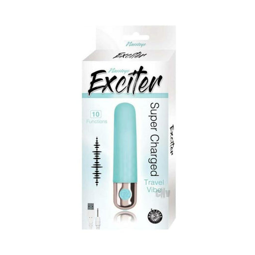 Exciter Travel Vibe Rechargeable Silicone Aqua | SexToy.com