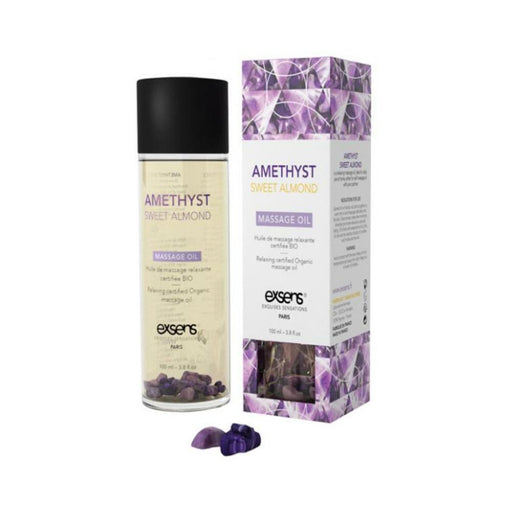 Exsens Massage Oil Amethyst Sweet Almond 3.4 Oz. - SexToy.com