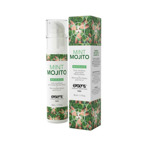 Exsens Warming Massage Oil Mint Mojito 1.7 Oz. - SexToy.com