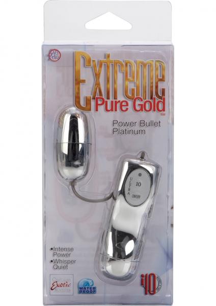 Extreme Pure Gold Power Bullet Waterproof 2 Inch Platinum | SexToy.com