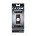 Fantasy C-Ringz Duo-Vibrating Super Ring in black with dual vibrating bullets in retail packaging
