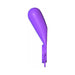 Purple textured silicone couples ring with vibrating stimulator and adjustable clasp, designed for enhanced pleasure.