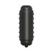 Black vibrating bullet with textured nodules for enhanced stimulation and discreet pleasure.