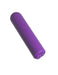 Purple bullet vibrator with smooth finish and control buttons on one end, designed for discreet pleasure.