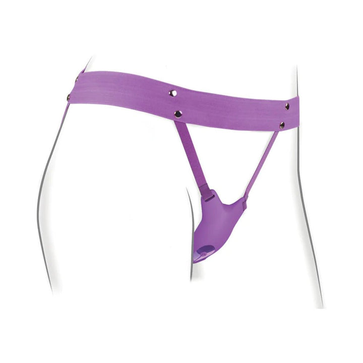 Fantasy For Her Ultimate Butterfly Strap-on With Remote Silicone Purple | SexToy.com