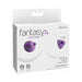 Fantasy For Her Vibrating Nipple Suck-Hers in purple silicone with waterproof and powerful suction features shown in retail packaging.