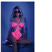 Fantasy Lingerie Glow Impress Me Lace Bodysuit With Open-Cage Back - SexToy.com