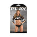 Fantasy Lingerie Play Real Mvp Cropped Jersey Top & Lace Up Panty Costume L/xl - SexToy.com