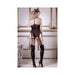 Fantasy Lingerie Sheer Royal Treatment Gartered Rhinestone Detail Teddy Bodystocking - SexToy.com