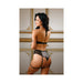 Fantasy Lingerie Tease Logan Halter Bralette & Panty With Detachable Leg Garters - SexToy.com