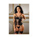 Fantasy Lingerie Tease Riley Bra, Waist Cincher With Leg Garters & Panty Set - SexToy.com