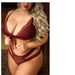 Fantasy Lingerie Vixen Good 4 You Lace Triangle Bralette & Matching Panty With Double-Strap Waistband - SexToy.com