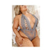 Fantasy Lingerie Vixen Perfect Storm Lace Plunge Teddy With Lace-Up Detail - SexToy.com