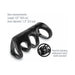 Black vibrating power cage with four stretchy rings and included waterproof micro bullet vibrator, 3.5 inches long.