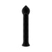 Black textured silicone wand with a pointed tip and diamond pattern for targeted stimulation.