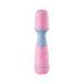 Compact pink and blue Femme Funn Ffix Mini Wand vibrator with textured grip and smooth rounded head.