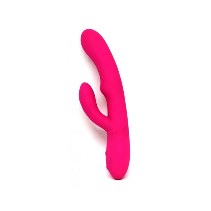 Purple Femme Funn Ultra Rabbit vibrator with curved design and dual stimulation arms on white background