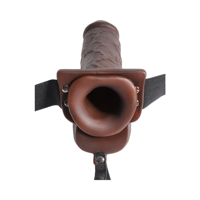 Fetish Fantasy 9in Hollow Squirting Strap-on With Balls | SexToy.com