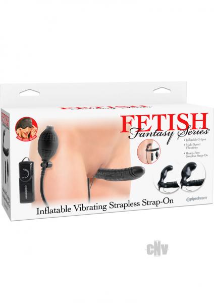 Fetish Fantasy Inflatable Vibe Strapless Strap On Black | SexToy.com