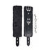 Black faux fur-lined cuffs with adjustable buckle straps and a metal chain connector for secure restraint play.