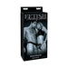 Packaging of Fetish Fantasy Hollow Strap-On featuring a black and white image of a couple wearing the strap-on harness.