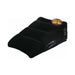 Black inflatable wedge pillow with side handles, designed for comfort and support, holds up to 300 lbs.