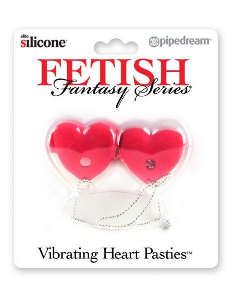 Fetish Fantasy Vibrating Heart Pasties Red | SexToy.com
