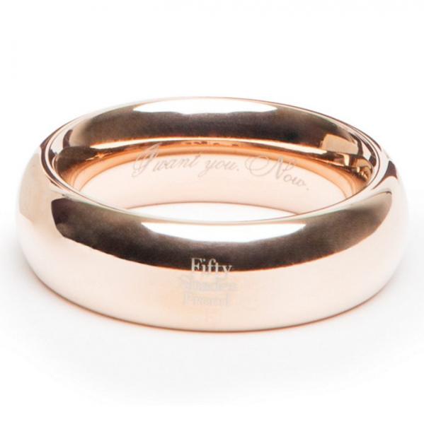 Fifty Shades Freed I Want You Now Steel Love Ring | SexToy.com
