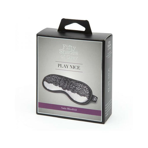 Fifty Shades Of Grey Play Nice Satin & Lace Blindfold | SexToy.com