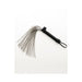 Fifty Shades of Grey Please Sir Flogger with black leatherette handle and multiple soft white suede tails.