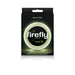 Packaging of Firefly Halo Large Clear glow-in-the-dark silicone ring by nsnovelties.