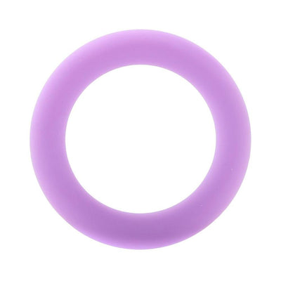 Soft purple silicone ring with smooth texture, designed for comfortable and stretchy fit.