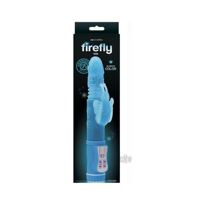 Firefly Lola Thrusting Rabbit Vibrator - Blue | SexToy.com