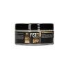 Black jar of Fist It water-based lubricant, 10 oz, with gold and white label detailing product name and features.