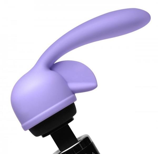Fluttering Kiss Dual Stimulation Wand Attachment Purple | SexToy.com