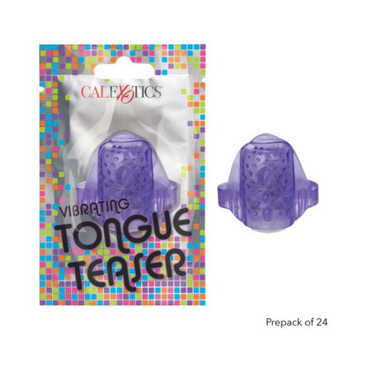 Foil Pack Vibrating Tongue Teaser Purple 24pk - SexToy.com
