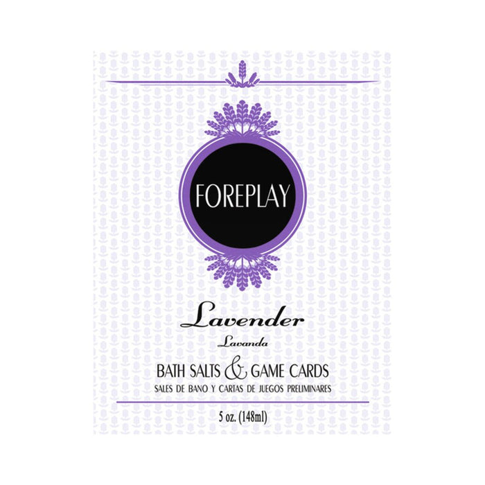 Foreplay Bath Salts & Game Cards - Lavender | SexToy.com