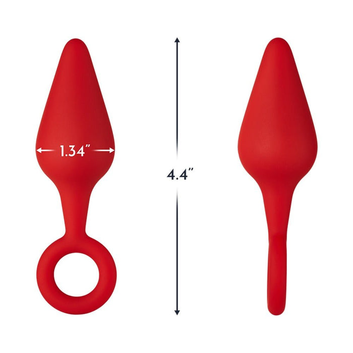 Forto F-10: Silicone Plug W/ Pull Ring Med | SexToy.com