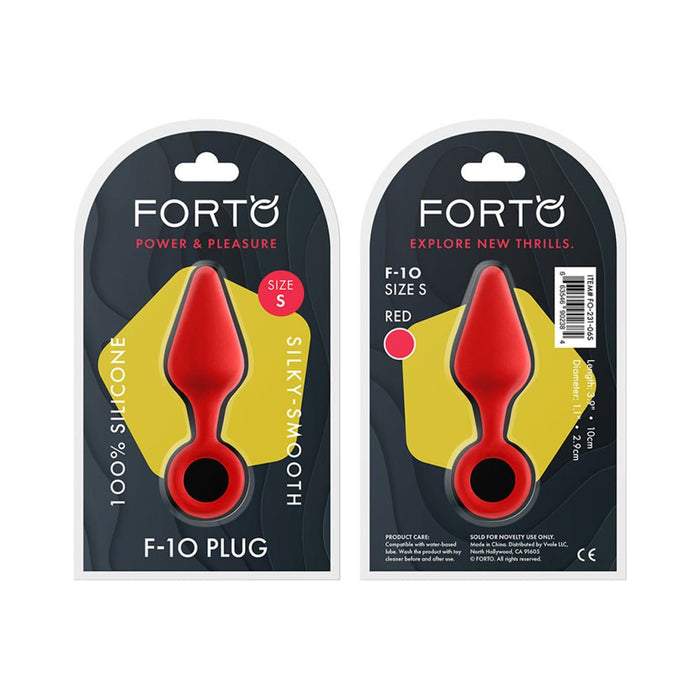 Forto F-10: Silicone Plug W/ Pull Ring Sm | SexToy.com