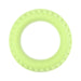 Light green 35mm silicone ring with textured outer edge, made from smooth, flexible liquid silicone material.