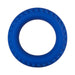 Blue 35mm liquid silicone C-ring with textured outer edge for enhanced grip and comfort.