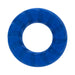 Blue 23mm textured liquid silicone C-ring with a smooth, flexible design for comfort and durability.
