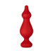 Large red silicone cone with a pointed tip and flat base for comfortable and flexible use.