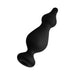 Black silicone cone with gradually increasing bulb shapes and a flat base for stability.