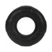 Black 21mm liquid silicone C-ring with a smooth, contoured surface and circular design.