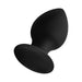 Black silicone cone with a wide suction cup base, designed for secure, hands-free use.